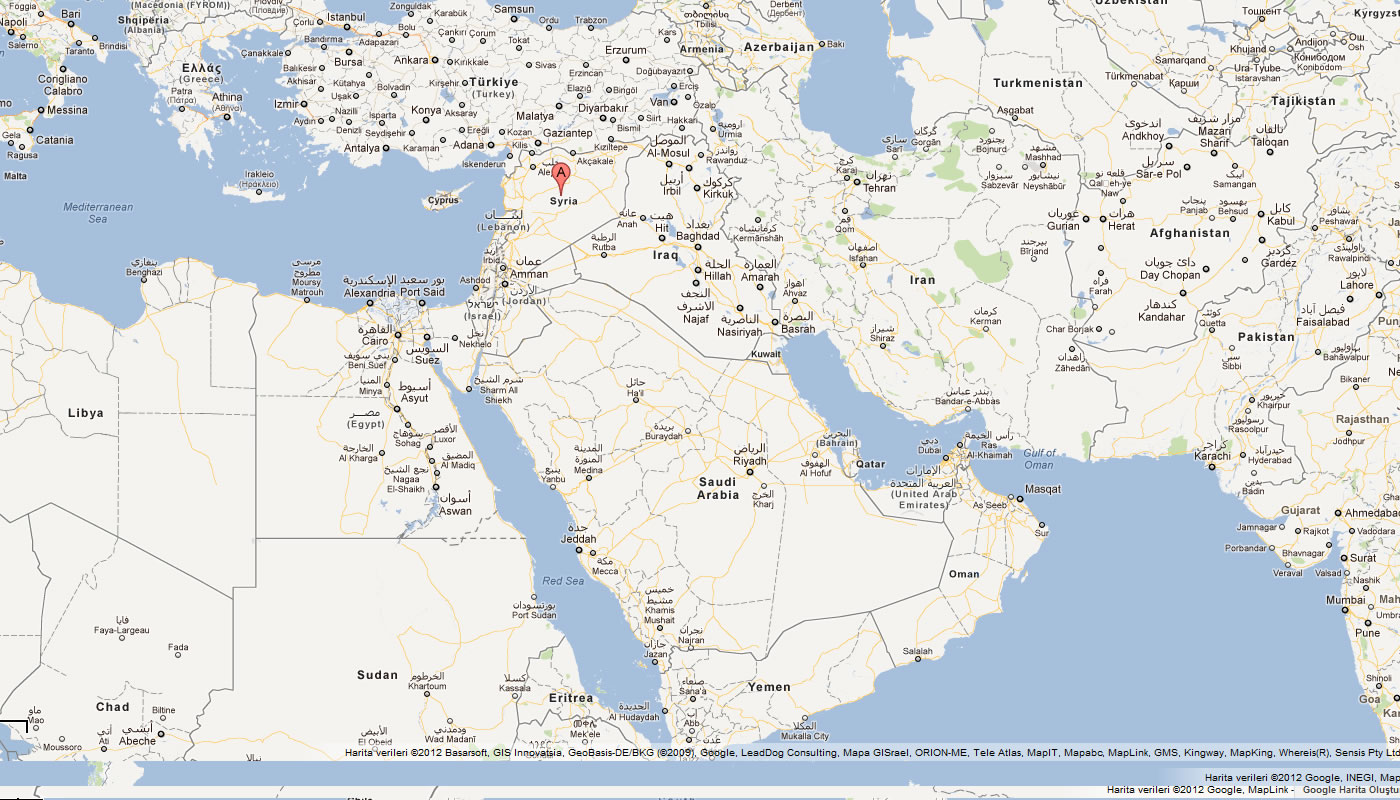 carte du syrie monde
